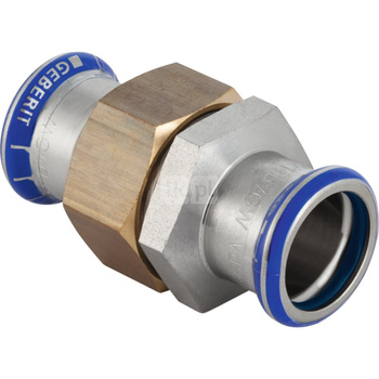 Śrubunek  GEBERIT  Mapress Edelstahl FKM  Stal nierdzewna  x Stal nierdzewna 28mm  x 28mm  (Mufa zaciskowa x Mufa zaciskowa)