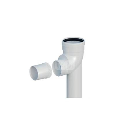 Kolano PP 87° redukcyjne DN60/80mm na podstawie L500mm z uszczelką [EPDM]