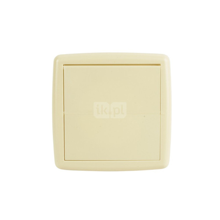 Gniazdo wyrzutowe kremowe (dwuklapkowe)