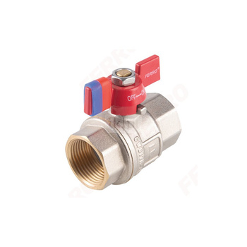 Zawór kulowy nakrętno-nakrętny z motylkiem, 3/8", F-Power