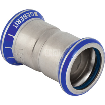 Mufa  GEBERIT  Mapress Edelstahl FKM  Stal nierdzewna  x Stal nierdzewna 42mm  x 42mm  (Mufa zaciskowa x Mufa zaciskowa)