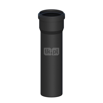 Rura prosta PP L1000mm DN100mm odporna na promieniowanie UV z uszczelką [EPDM]