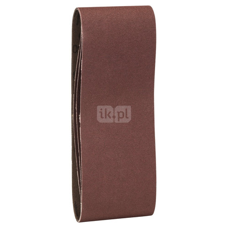 3-częściowy zestaw taśm szlifierskich do szlifierek taśmowych, wersja czerwona K = 150