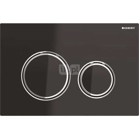 Przycisk uruchamiający Geberit Sigma21, przedni, szkło czarne