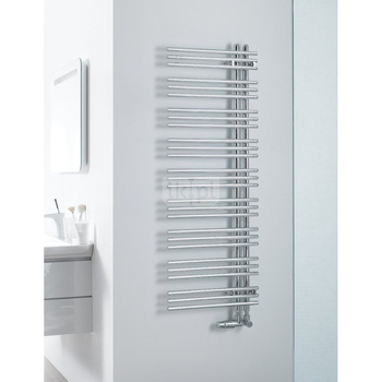 Grzejnik elektryczny ZEHNDER Yucca Asym, 1444/378mm, kolor Biały, moc 300W