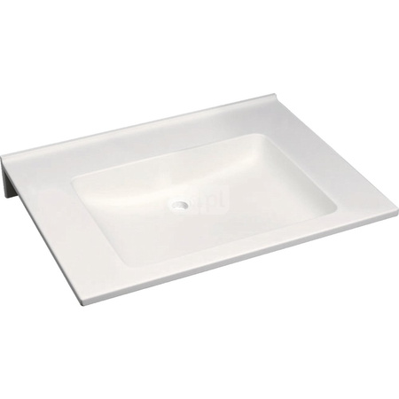 Umywalka Publica, kształt geometryczny, 70 cm, bez barier