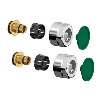 KOMPLET ZŁĄCZA F3 - 16x2 x 3/4" GZ EUROKONUS CHROM