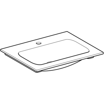 Umywalka iCon meblowa 60 cm, z otworem na środku, bez przelewu,