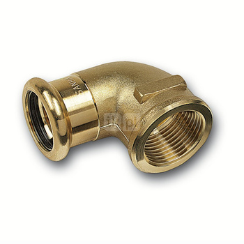 Kolano 90' SANHA PURAPRESS Brąz 18 mm x 3/4'' (ZW x GW)