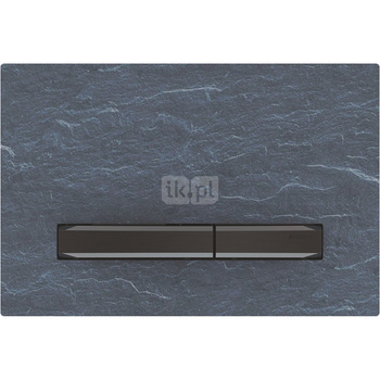 Przycisk uruchamiający Geberit Sigma50, przedni, łupek Mustang, przyciski: czarny chrom