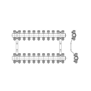 PHA-109A/Z Komplet rozdzielacza 3 obwod.