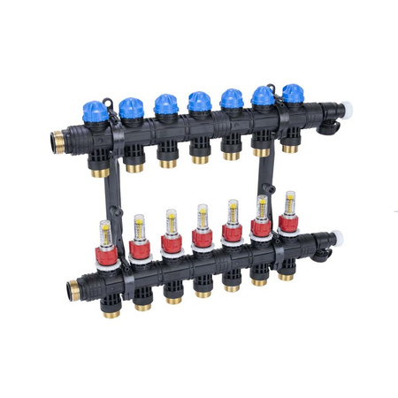 Rozdzielacz ProCalida EF1 K 7 obiegów grzewczych, G1", 0,2 - 1,6 l/min