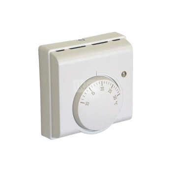 Termostat pokojowy nastawa 10-30°C, zestyk SPST, 16A, z diodą sygnalizacyjną