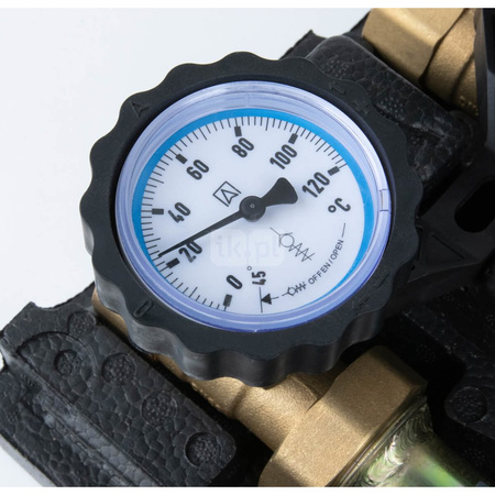 Grupa pompowa PrimoTherm 180-2 DN25 Vario, zawór mieszający, siłownik ARM 343, bez pompy