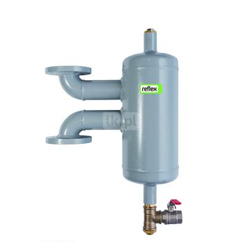 Separator mikropęcherzy powietrza i osadów Exdirt D 100 V F1 szare, przyłącza kołnierzowe