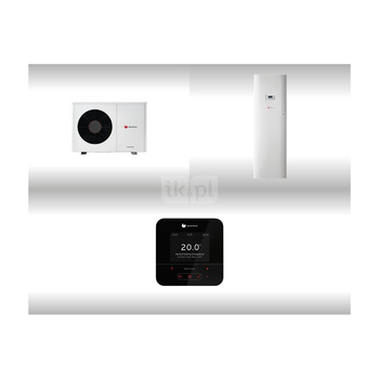 Pakiet systemowy OZE Nr 01 - Pompa ciepła powietrzna powietrze-woda monoblok SAUNIER DUVAL GeniaAir HA 3-6 O 3.7kW 230V + Wieża hydrauliczna FEW 200/6 + Regulator SRC 720