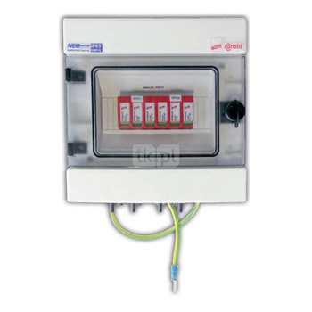 Rozdzielnica PV DEHN DC/2/T2/0 1000V 2 łańcuchy modułów 1000V/ 2 pary wejść do falownika PV typ 2