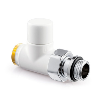 Zawór powrotny, odcinający, biały, prosty, 1/2", konieczne złączki FEM24C/FEM24P/FEM24M