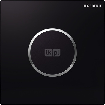 Elektroniczny zawór spłukujący Geberit do pisuaru, zasilanie 230V, Typ 10, czarny-chrom bł.