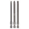 3-częściowy zestaw końcówek wkręcających Extra Hart PZ1, PZ2, PZ3, 89 mm