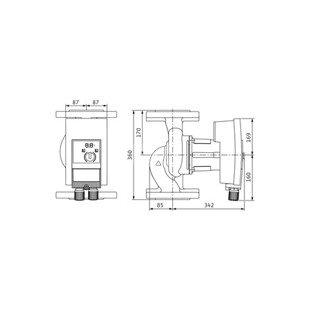 Pompa obiegowa WILO Yonos MAXO 100/0,5-12 PN6 wbudowana 1x230V 50/60 Hz