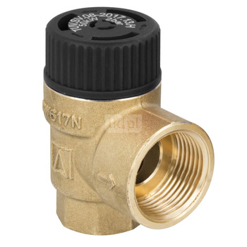 Zawór bezpieczeństwa do instalacji solarnych MSS, 6 bar, Rp1/2" x Rp3/4"