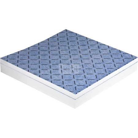 Płyta profilowana do natrysków z odpływem ściennym, V 100x120