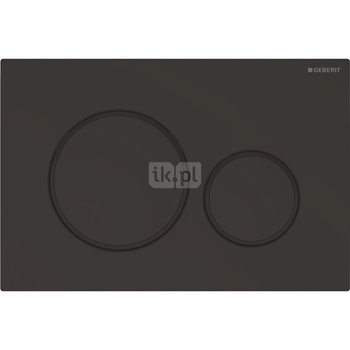 Przycisk uruchamiajacy Geberit Sigma20, przedni, czarny mat-czarny-czarny mat, e2c