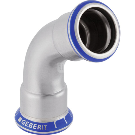 Kolano 60' GEBERIT Mapress Edelstahl Stal nierdzewna x Stal nierdzewna 54mm x 54mm DN 50 x DN 50 (Mufa zaciskowa x Mufa zaciskowa)