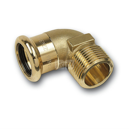 Kolano 90' SANHA PURAPRESS Brąz 22 mm x 1'' (ZW x GZ)