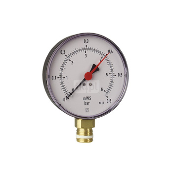 Hydromanometr HY 100 RAD fi 100 mm 0-4 bar 1/2 rad kl 1 6