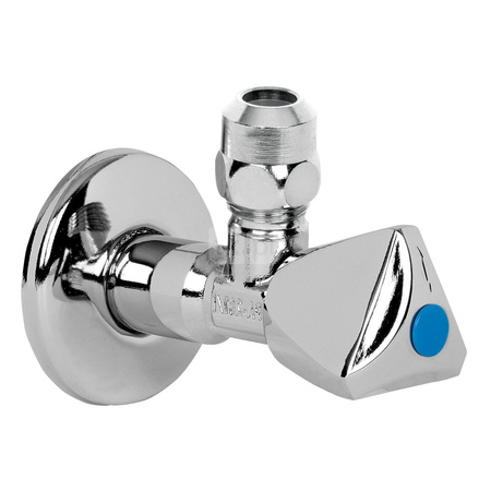 A80 zawór kątowy, 1/2 GZ x 1/2 GZ, bez nakrętki, uchwyt Luxe