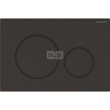 Przycisk uruchamiajacy Geberit Sigma20, przedni, czarny mat-czarny-czarny mat, e2c