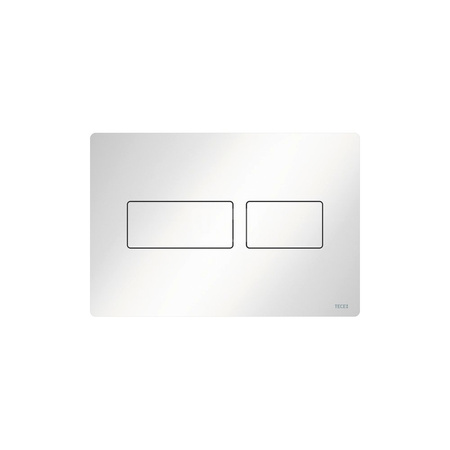 TECEsolid - przycisk spłukujący do WC z metalu, biały połysk