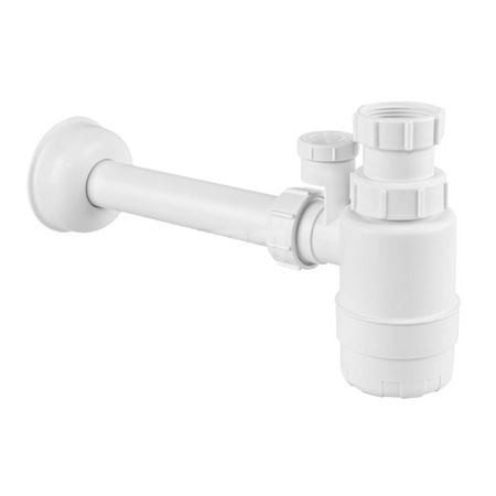 Syfon umywalkowy butelkowy 11/4"x32mm z napowietrznikiem i membraną 