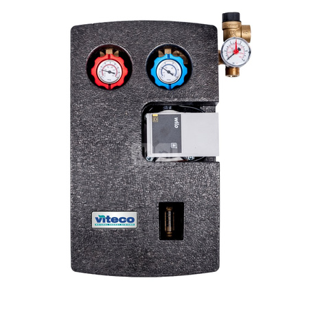 Solarna dwudrogowa grupa pompowa Viteco 2D/1-6L (z pompą elektroniczną Wilo YONOS PARA ST 15/7.0 PWM2, z rotametrem 1-6 l/min)