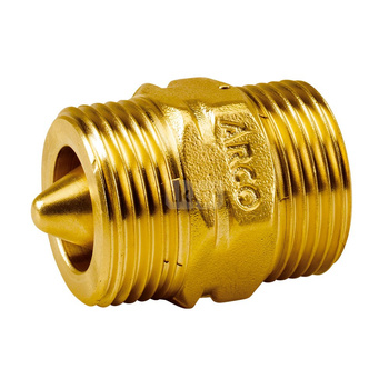 STOP reduktor ciśnienia do 4 bar, 1 GZ x 1 GZ, z półśrubunkiem 3/4 GZ