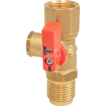 Kurek manometryczny AMC 2-drogowy, G1/2" x GW G1/2", PN25