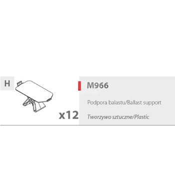 Podpora balastu do systemów PB082-PB088