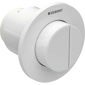 Pneumatyczny przycisk uruchamiający WC Geberit Typ 01, ręczny, podtynkowy, dwudzielny, biały