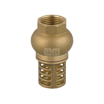 Zawór zwrotny 3/4" z mosiężnym koszem ssącym