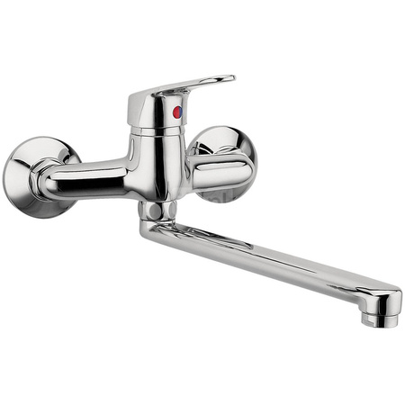 SMILE bateria zlewozmywakowa ścienna, chrom