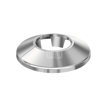 RVC 3/8", Rozeta chromowana, zakładkowa