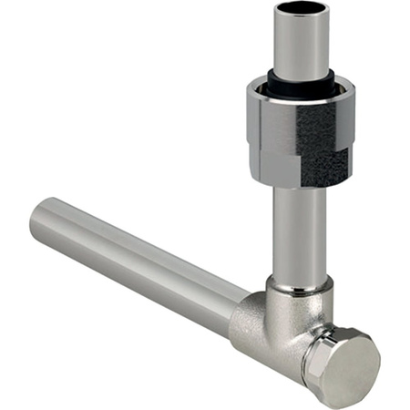 Kolano bose metalowe Geberit 90° odcinające, ze śrubunkami przyłączeniowymi do Eurokonus