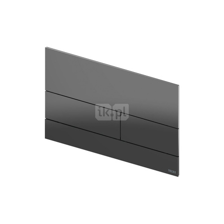 TECEsqaure II - przycisk spłukujący z metalu do WC, czarny chrom połysk