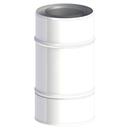 Rura dł. 150mm z zaworem zwrotnym 80/125 mm