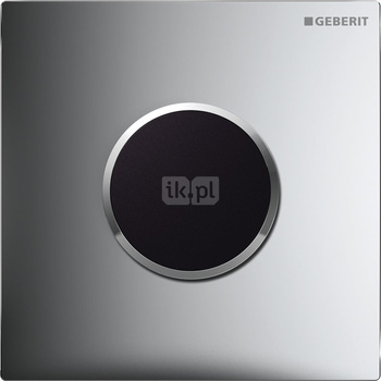 Elektroniczny zawór spłukujący Geberit do pisuaru, zasilanie 230V, Typ 10, chrom mat-chrom bł.