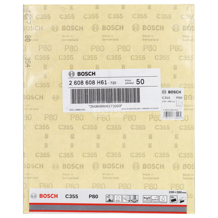 Papier ścierny C355 230 x 280 mm, 80