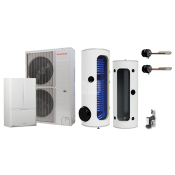 Pakiet - Pompa ciepła powietrzna powietrze-woda split IMMERGAS MAGIS PRO 16 V2 T 13.8kW 400V + Zasobnik c.w.u. OKC 300 NTR/HP + Zasobnik buforowy NAD 250 V1