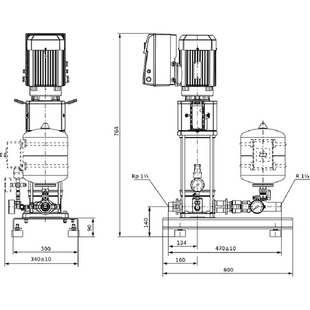 Hydrofor WILO SiBoost Smart 1 Helix VE częstotliwość 50/60 Hz, prędkość obrotowa 3500obr/min